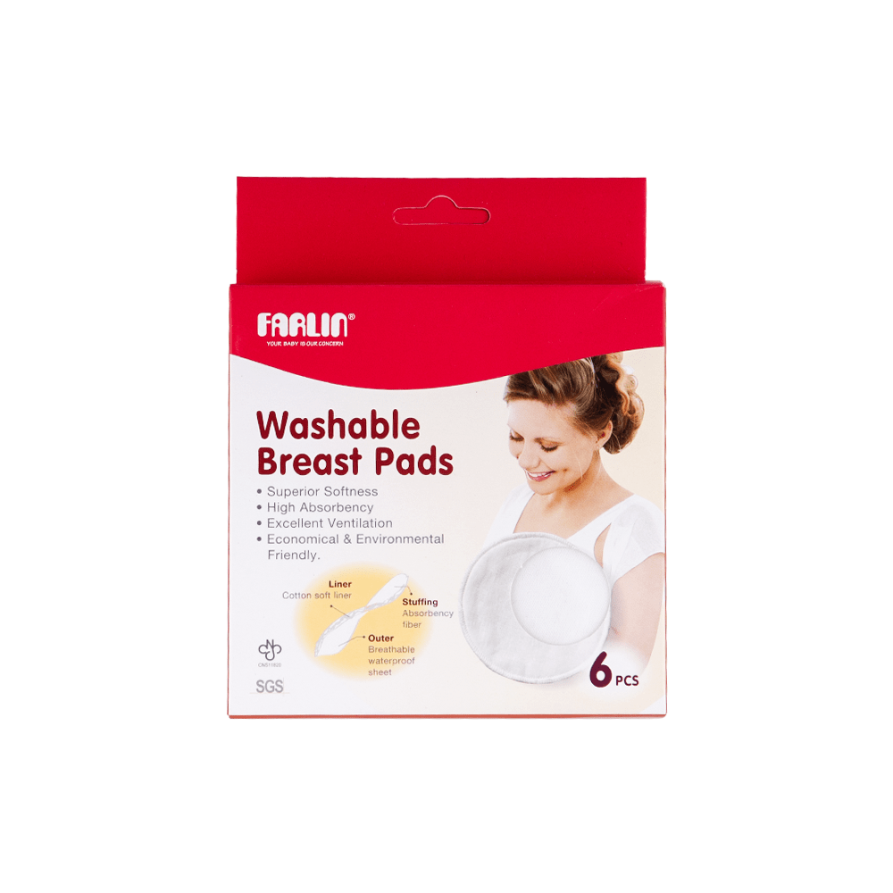 WASHABLE BREAST PADS PK-6
