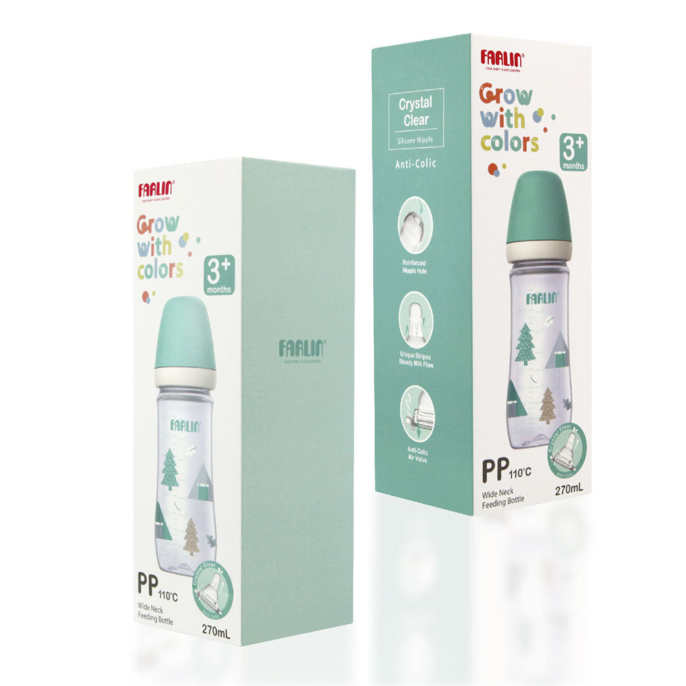 PP WIDE NECK FEEDING BOTTLE 270ML