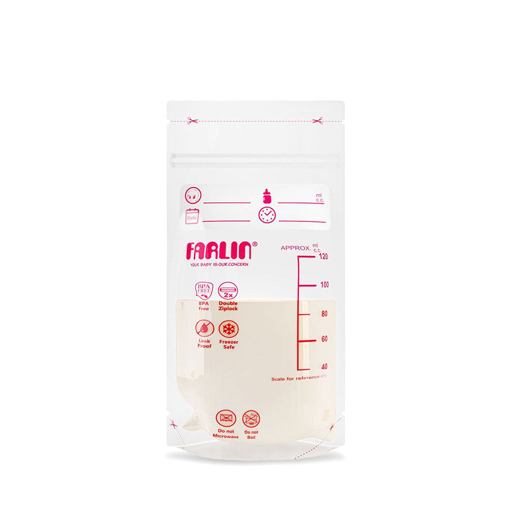MILK STORAGE BAG 120ML PK-20+2