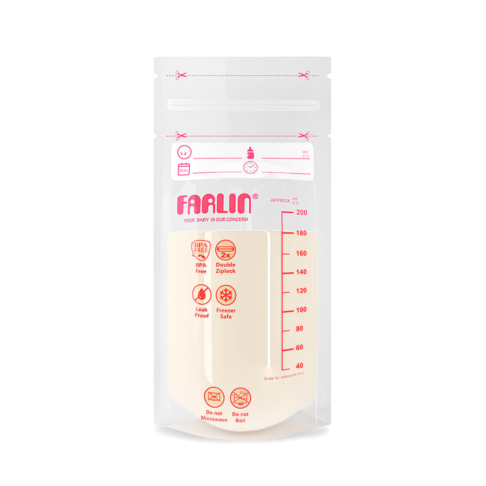 MILK STORAGE BAG 200ML PK-20+2