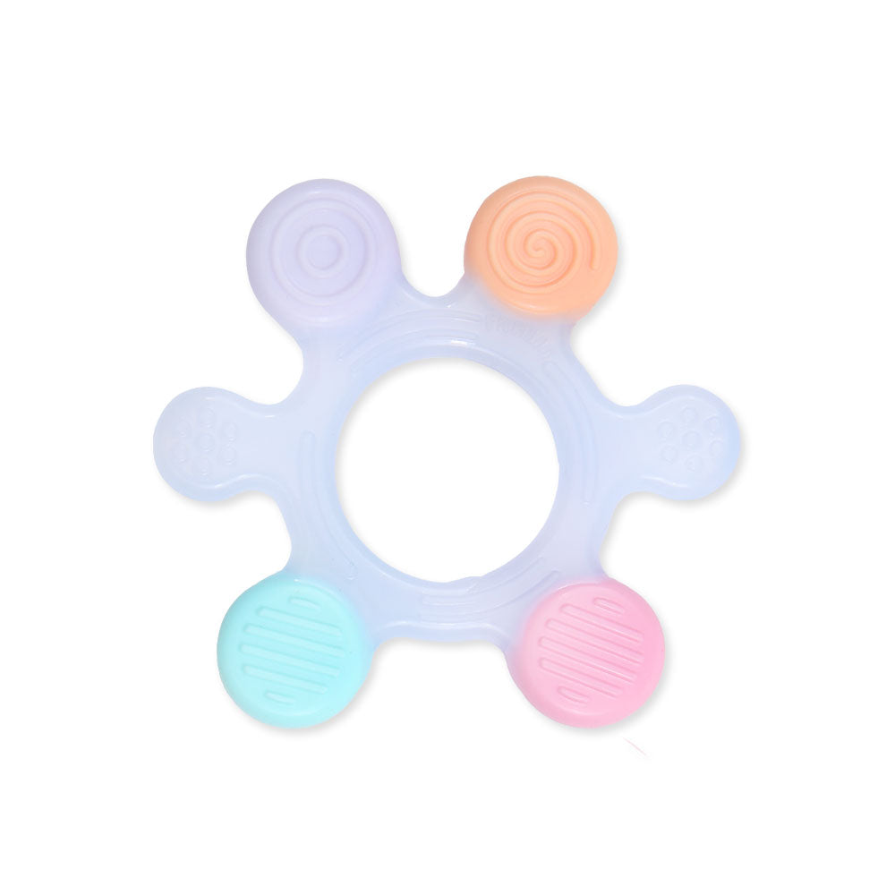 SILICONE GUM SOOTHER - INDIGO STARFISH