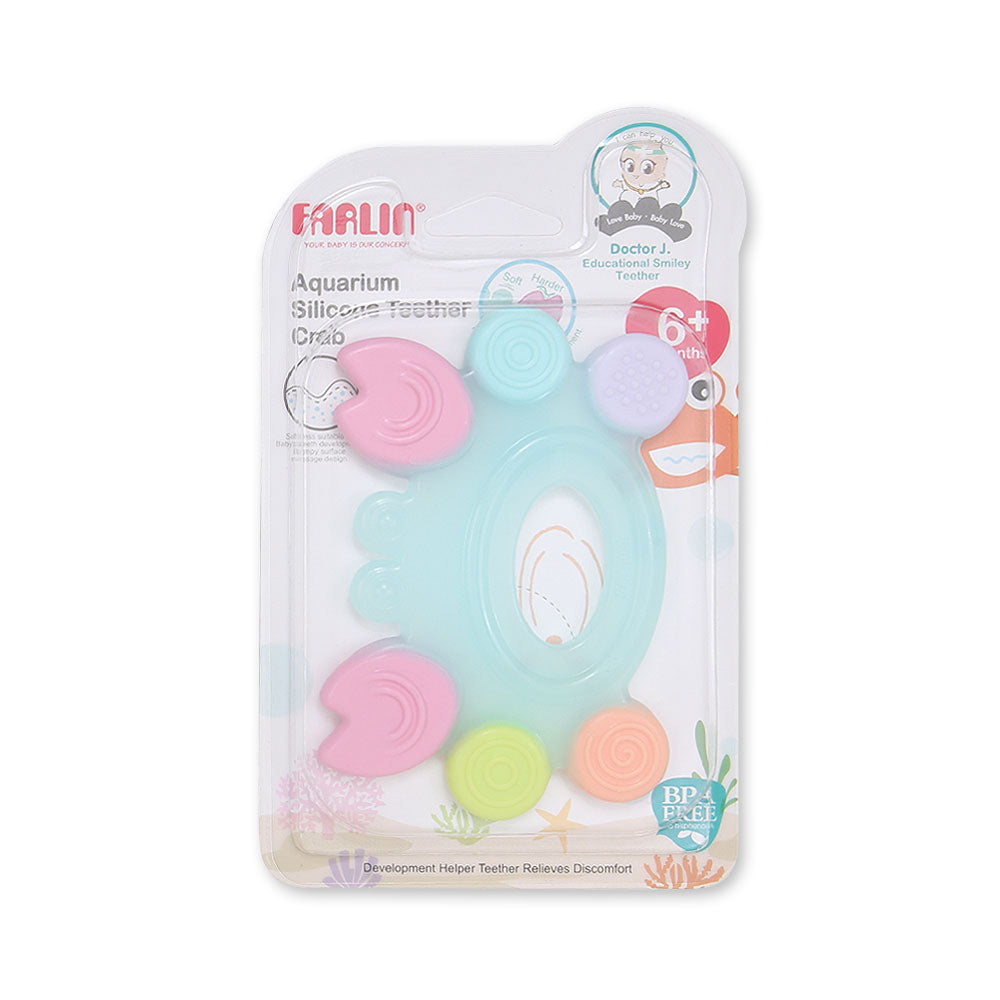 SILICONE GUM SOOTHER - GREEN CRAB